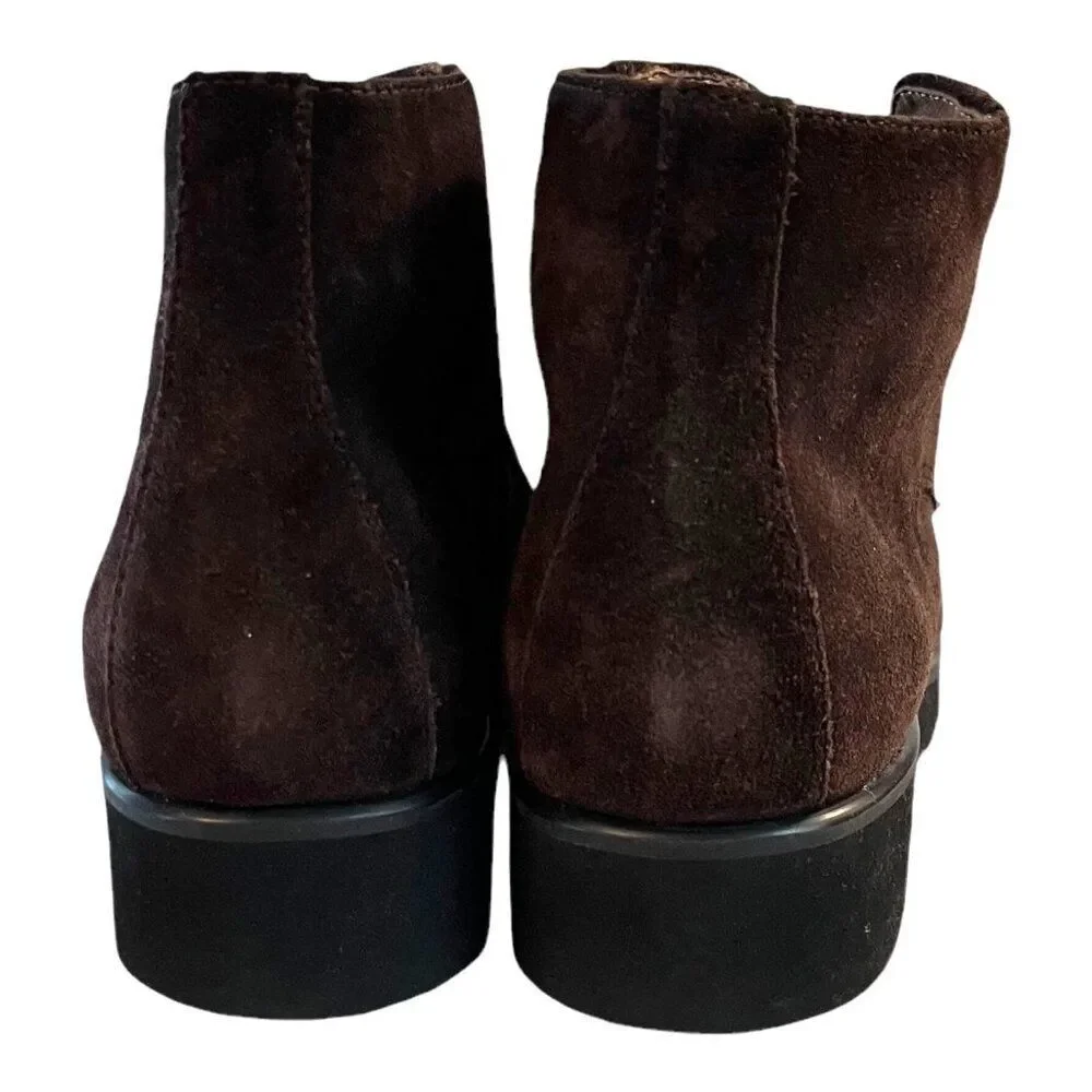 DannexX Vintage Mens D-Chili Leather Upper Brown Suede Lace-Up Boots Size 10M